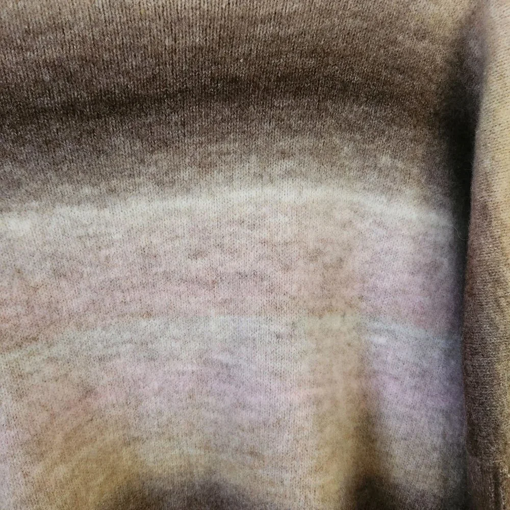 Loft Ombre Turtleneck Poncho Sweater Size L